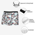 thumbnail image 3 of Yiaed Disco Ball Cherry With Bow Print Men's Soft Cotton Boxer Shorts Breathable Boxers Underwear Moisture-Wicking Underwear Stretch Boxer Briefs for Man-XX-Large, 3 of 5
