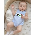 thumbnail image 5 of BemeyourBBs Baby Boy Plaid Romper Summer Round Neck Sleeveless Jumpsuits, 5 of 9