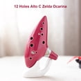 thumbnail image 3 of 12 agujeros Alto C Zelda Ocarina recipiente de cerámica flauta viento, 3 of 6