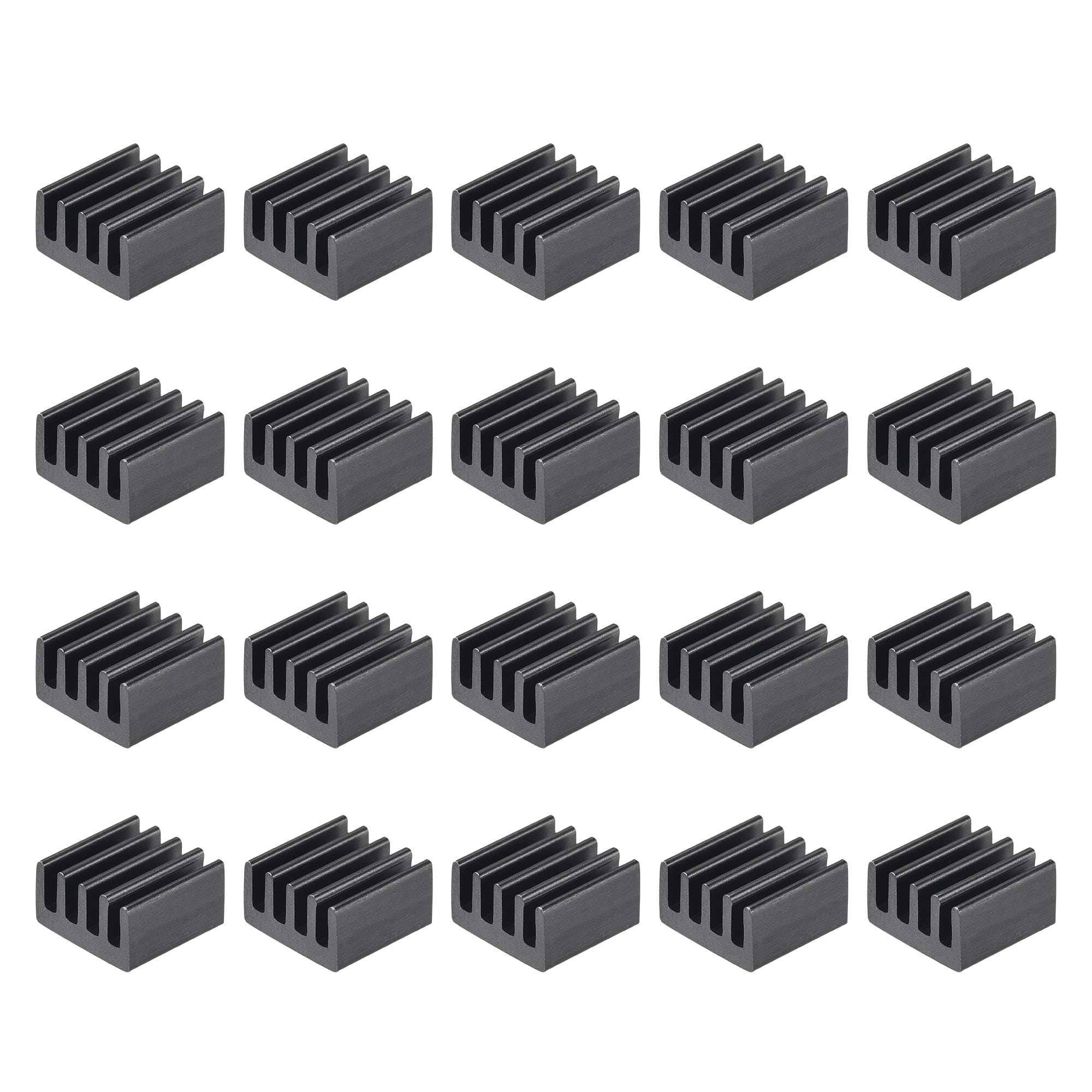 Dissipateur Thermique Auto-adhésif Aluminium 9x9x5mm - Lot De 20 Pièces - 2