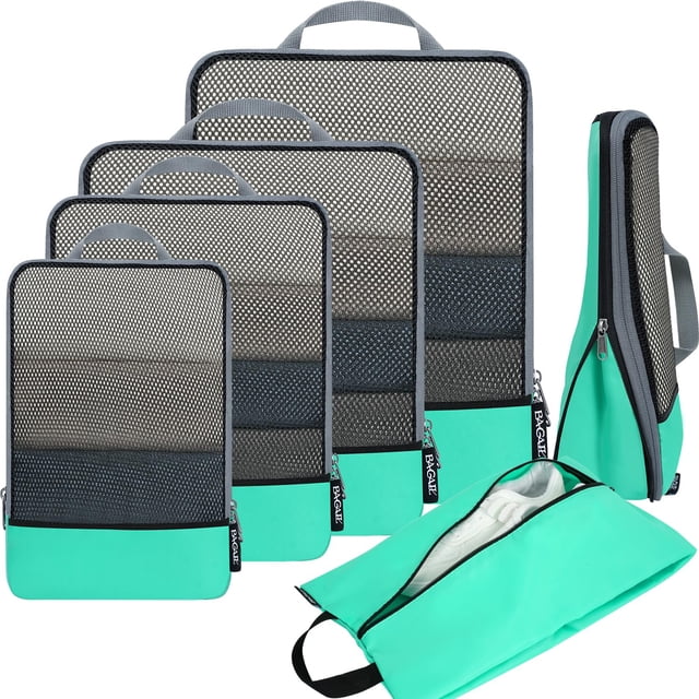 Juego de 6 accesorios de viaje BAGAIL con cubos de compresión