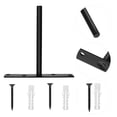 thumbnail image 1 of TABLETREANDS 2Jgo Soportes Negros Para Repisa De Pared Resistente Y Práctico Para Organización En Casa, 1 of 7