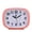 Pink, variant on Super Silent Non Ticking Battery Operated Tabletop Alarm Clock 7 Inch Oval for Office Living Room School Bedside Desk Student
