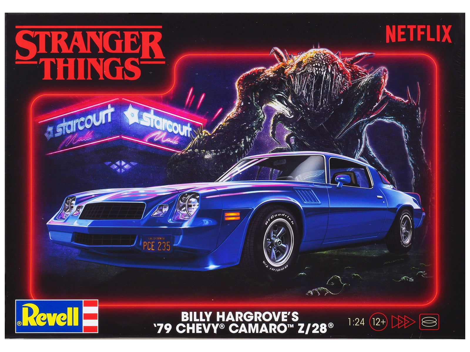 Level 4 Model Kit Billy Hargrove 1979 Chevrolet Camaro Z/28 "Stranger Things" (2016-Current) TV Series 1/24 Scale Model by Revell