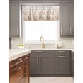 thumbnail image 5 of Curtain Valance for WindowsPastoral Style Wildflower Field Kitchen Valances Rod Pocket Short Curtains,Blooming Floral Botanical Window Treatment Panel for Living Room Bathroom Bedroom, 5 of 8