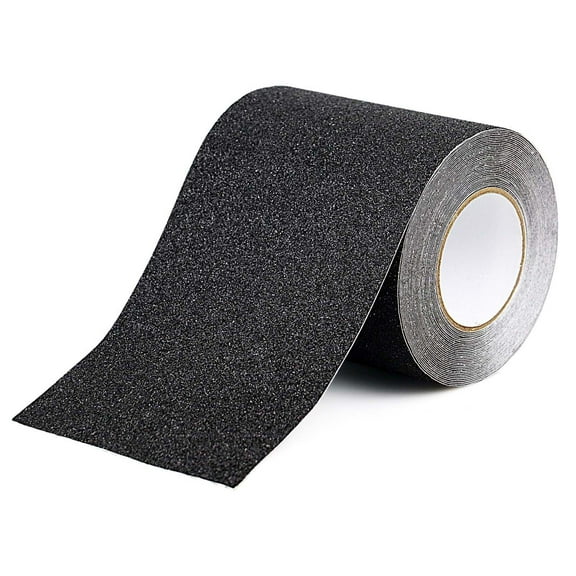 Bomei Pack 6-Inch Wide Black Anti-Slip Tape, 6-Pack, 6 x 49 Ft