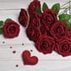 thumbnail image 3 of 50 Piezas Flores de Rosas Artificiales Rosas de Aspecto Artificial de Boda Centros de Mesa Fiesta de Despedida de Soltera Decoración del Hogar,e, 3 of 3