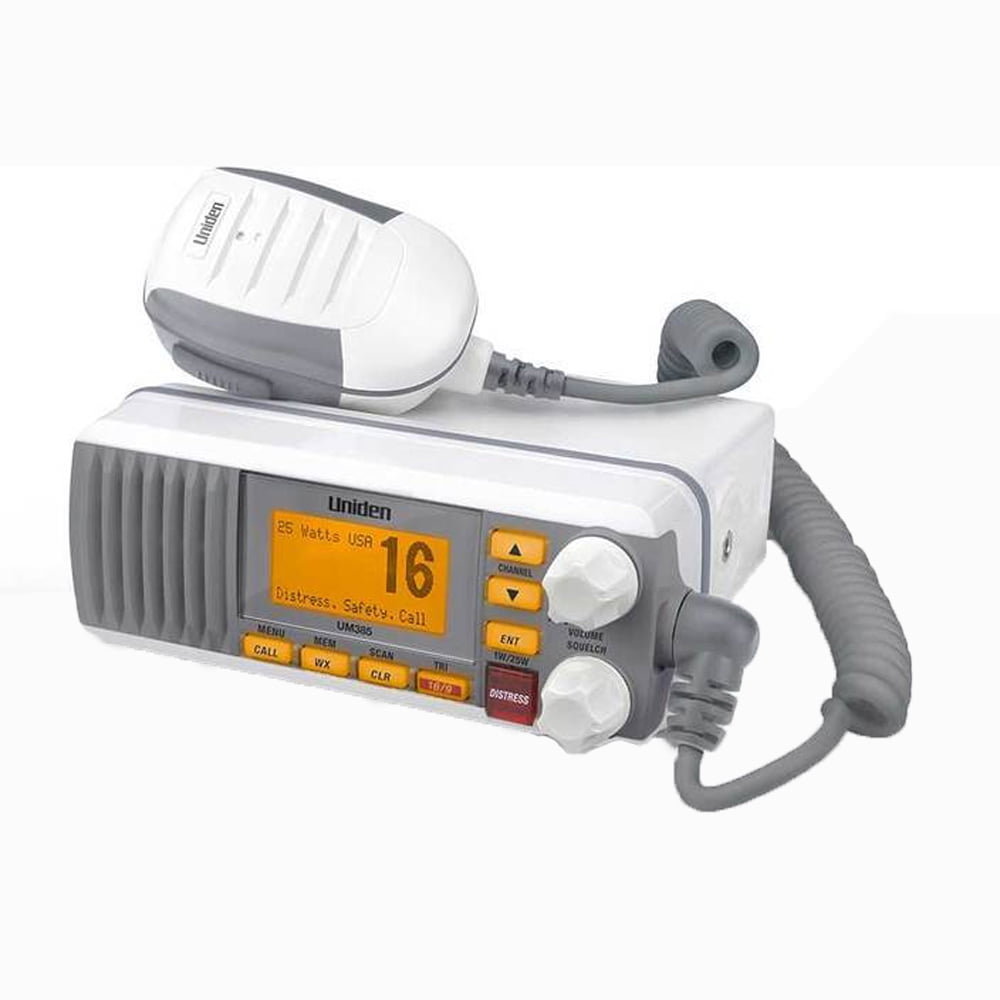 Uniden 25 Watt Fixed Mount Marine Radio with DSC, White