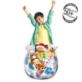 thumbnail image 3 of Marine Storage Toy Bag Chair, Watercolor Seashells Cockleshell Starfish Summer Ocean Beach Aquarelle, Stuffed Animal Organizer Washable Bag, Small Size, Azure Blue Violet White, by Ambesonne, 3 of 3