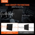 thumbnail image 4 of VEVOR Acoustic Foam Panels, 36 Pack 12 x 12 x 2 inches, High Density Soundproof Wall Panels, Acoustic Panels,Sound Dampening Absorbing Panels for Studio Wall and Ceiling,Black, 4 of 8