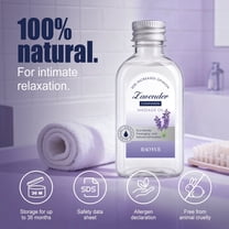 Passion Sensual Massage Oil, For Couples Only, Relaxing Massage Oil for Date Nights, All-Natural, Lavender Massage Oil - 120ml