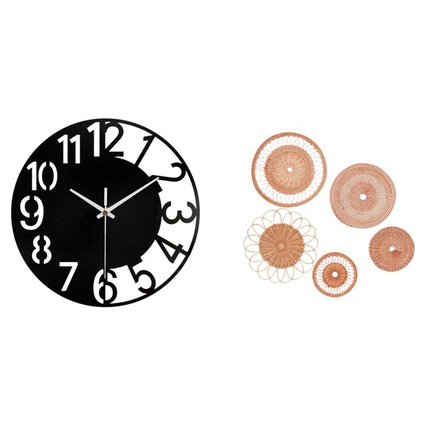 Reloj de pared grande,Reloj de pared acrílico silencioso de estilo moderno.,Reloj de pared grande de oficina,silencioso,fácil de leer y sencillo.,Manualidades de pared,Decoración para colgar