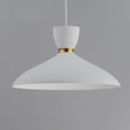 thumbnail image 3 of 11304WTSBR-Maxim Lighting-Carillon - 1 Light Pendant-8.75 Inches Tall and 15.75 Inches Wide-White/Satin Brass Finish    -Traditional Installation, 3 of 5