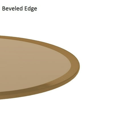 24 Inch Round Glass Table Top 1 2 Thick Bronze Tempered With Beveled Edge Polished Com 24 Inch Round Glass Table Top 1 2, Round Glass Table Top 24 Inch
