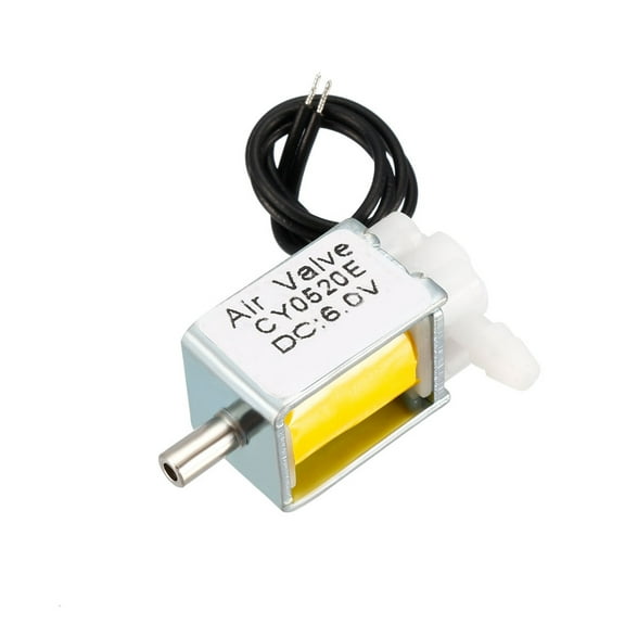 Miniature Solenoid Valve 2 Position 3 Way DC6V 0.38A Air Solenoid Valve , 2pcs