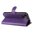 thumbnail image 6 of SaniMore for iPhone 14 Case, with RFID Blocking [2 Card Slots] PU Leather Cover with Detachable Hand Strap Flip Kickstand Magnetic Wallet Cover for iPhone 14, Purple, 6 of 9