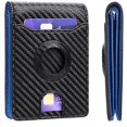 thumbnail image 1 of Airtag Wallet Slim Wallet For Men Leahter Rfid Anti-theft Brush Slim Card Holder With Airtag Slot, 1 of 3