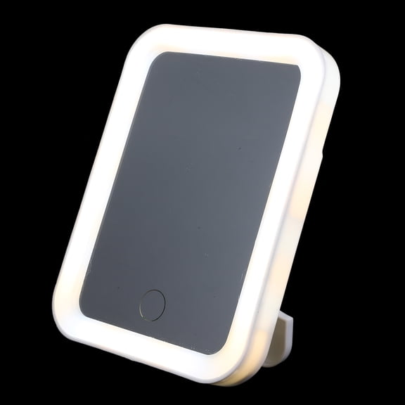 AURARMLET Portable LED Makeup Mirror with Glass , Aesthetic Tabletop Vanity Mirror for Precise Makeup Application