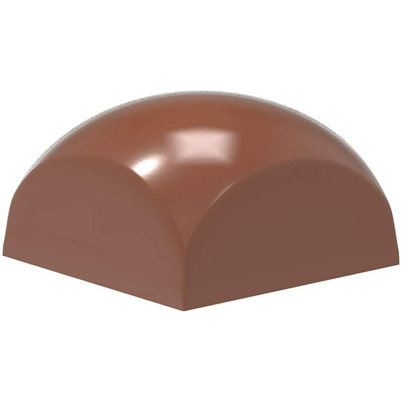 Chocolate World 1865 Polycarbonate Chocolate Mold Rounded-Top-Square Candy Mould with 24 Cavities, Each 25.5mm x 25.5mm x 15mm High