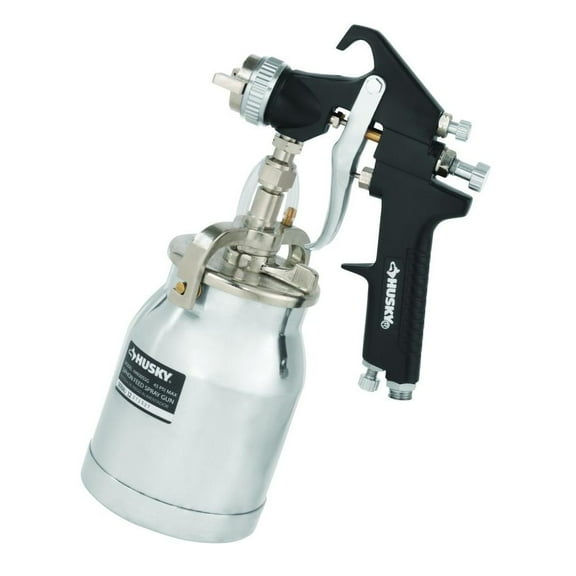 Open Box Husky Siphon Feed Spray Gun Air Tool Paint Sprayer Precision Stainless Steel Needle H4930SSG