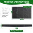 thumbnail image 2 of Landscape Fabric 4ft x180ft Weed Barrier Fabric Heavy Duty, Garden Fabric Weed Barrier, Woven Geotextile Fabric Under Gravel, Garden Tarp to Prevent Weeds, Black Mulch for Landscaping Fabric, 2 of 7