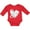 Red, variant on Inktastic Lung Cancer Awareness White Ribbon Around Heart Boys or Girls Long Sleeve Baby Bodysuit