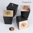 thumbnail image 2 of Patas de madera para muebles de 3 pulgadas, patas de sofá de madera, juego de 4 patas de repuesto cuadradas negras modernas de mediados de siglo para mesita de noche seccional, sillón, sillón reclinab, 2 of 5