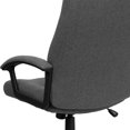thumbnail image 3 of High Back Gray Fabric Executive Swivel Chair with Two Line Horizontal Stitch Back and Arms, 3 of 9