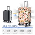 thumbnail image 4 of Hirioo Peach With Leaves1 for Elasticity Suitcase Cover (No luggage Included) Durable Luggage Protector Fits 18-32 Inch Luggage-Small, 4 of 7