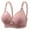 Pink, variant on Bra for Women No Underwire Push Up Full Coverage Lightweight Plus Size Solid Color Spaghetti Strap Women's Bralettes Breathable Underwear Daily Bra Beige XS
