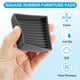 thumbnail image 3 of Uxcell Copas de muebles de goma cuadradas antideslizantes para proteger el suelo de los pies de muebles, cama, sofá, silla, negro 2"x2", 3 of 7