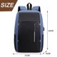 thumbnail image 2 of Mochila para portátil con puerto de carga USB para hombres y mujeres, azul oscuro, 2 of 6