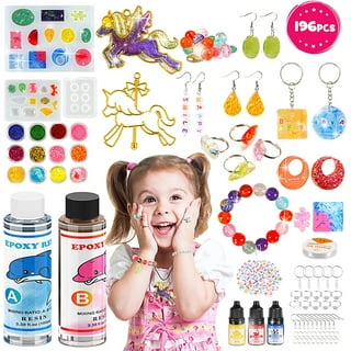 Pearoft Craft Gifts for 8-10 Year Old Girls, DIY Kids Arts Kits for 8-12 Year  Old Girls Birthday Gifts Resin Silicone Jewelry Making Kit Sets for Kids Girls  Age 7-12 Unicorn Arts