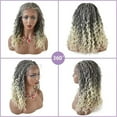 thumbnail image 4 of Lyricalhair Box Braided Wig for Black Women 18" Hand Braids Lace Front with Baby Hair Wigs Micro Twist Cornrow Braid Synthetic Hairpiece, 4 of 5