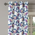 thumbnail image 2 of Ambesonne Flower Grommet Curtain, Vibrant Vintage Shabby, 50" x 120", Blue Violet Grey, 2 of 6