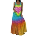 thumbnail image 1 of RXIRUCGD Robes de Femmes, Femmes de Mode d'Été Décontractée O-Cou Robe de Sol-Longueur, 1 of 9