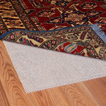 Super Stop Cushioned Non Slip Rug Pad, Stopping Rugs Slipping Wooden Floor