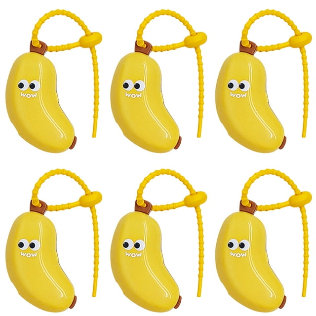 Shengyu 6x Breathable Protective Banana Toothbrush Holder Durable Portable Convenient Banana Toothbrush Cover Playful yellow