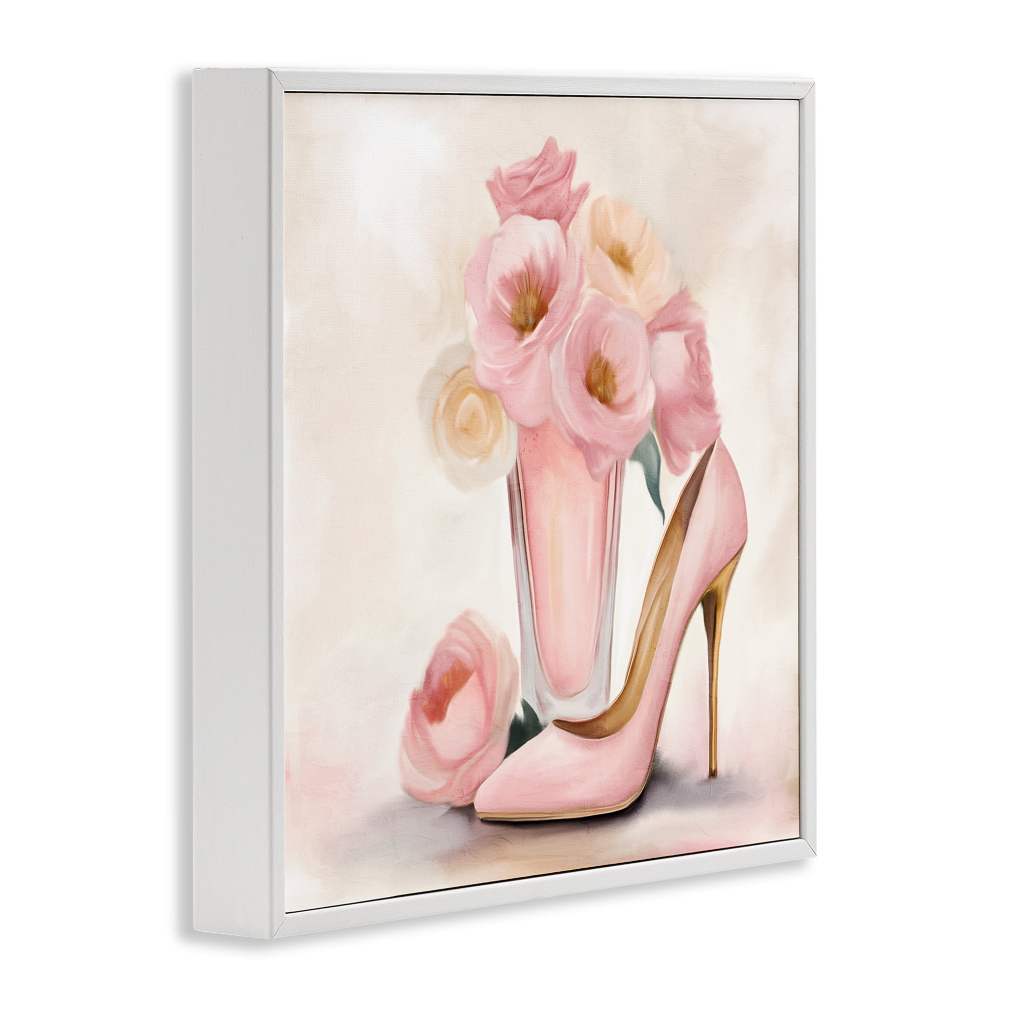 Stupell Industries Pink Beauty Bouquet White Framed Giclee Art, design by Kim Allen
