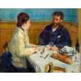 thumbnail image 2 of Renoir, Pierre-Auguste 14x12 Black Ornate Wood Framed with Double Matting Museum Art Print Titled - Luncheon 1875, 2 of 4
