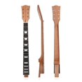 thumbnail image 4 of Electric Guitar Neck Maple Rosewood Solid Black Finish for Replacement 22 Fret (Black with trapezoid inlays), 4 of 10