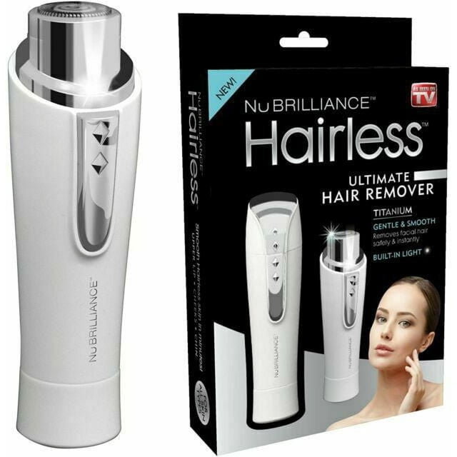 NuBrilliance Hairless Ultimate Hair Remover Pain-Free Silver