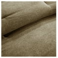 thumbnail image 5 of 7 Piece Faux Suede Comforter Set Brown Cal King, 5 of 9