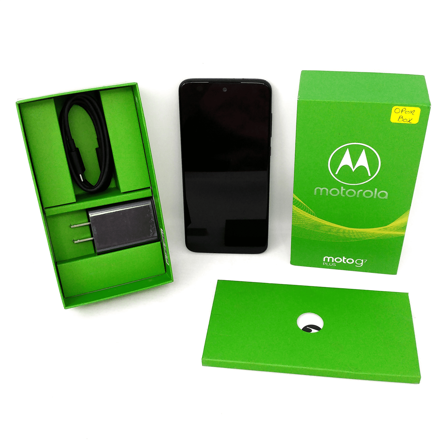 Motorola Moto G7 Plus 64GB 4GB RAM GSM Factory Unlocked Phone - Black -  Open Box