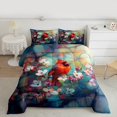 thumbnail image 2 of Feelyou Kawaii Boho Bird Bedding Comforter Set, Retro Blossoms Flower Twin Comforter Sets, Teens Boys Girls Kids Reversible Bedding Set, Microfiber Bedroom Decor, 2pcs, 2 of 8