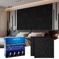 thumbnail image 1 of Paneles de pared insonorizados BSHEAD, paquete de 12 unidades, 30 x 30 x 1,2 cm, color negro, 1 of 7