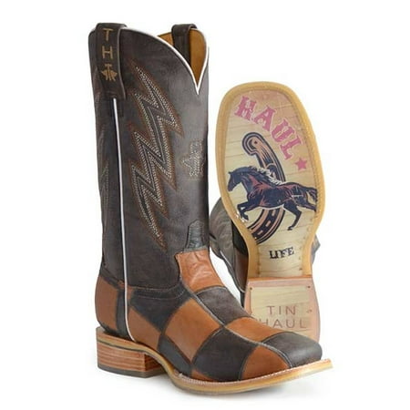 

Men s Tin Haul Stable Life Boots Horseshoe Sole Handcrafted Brown
