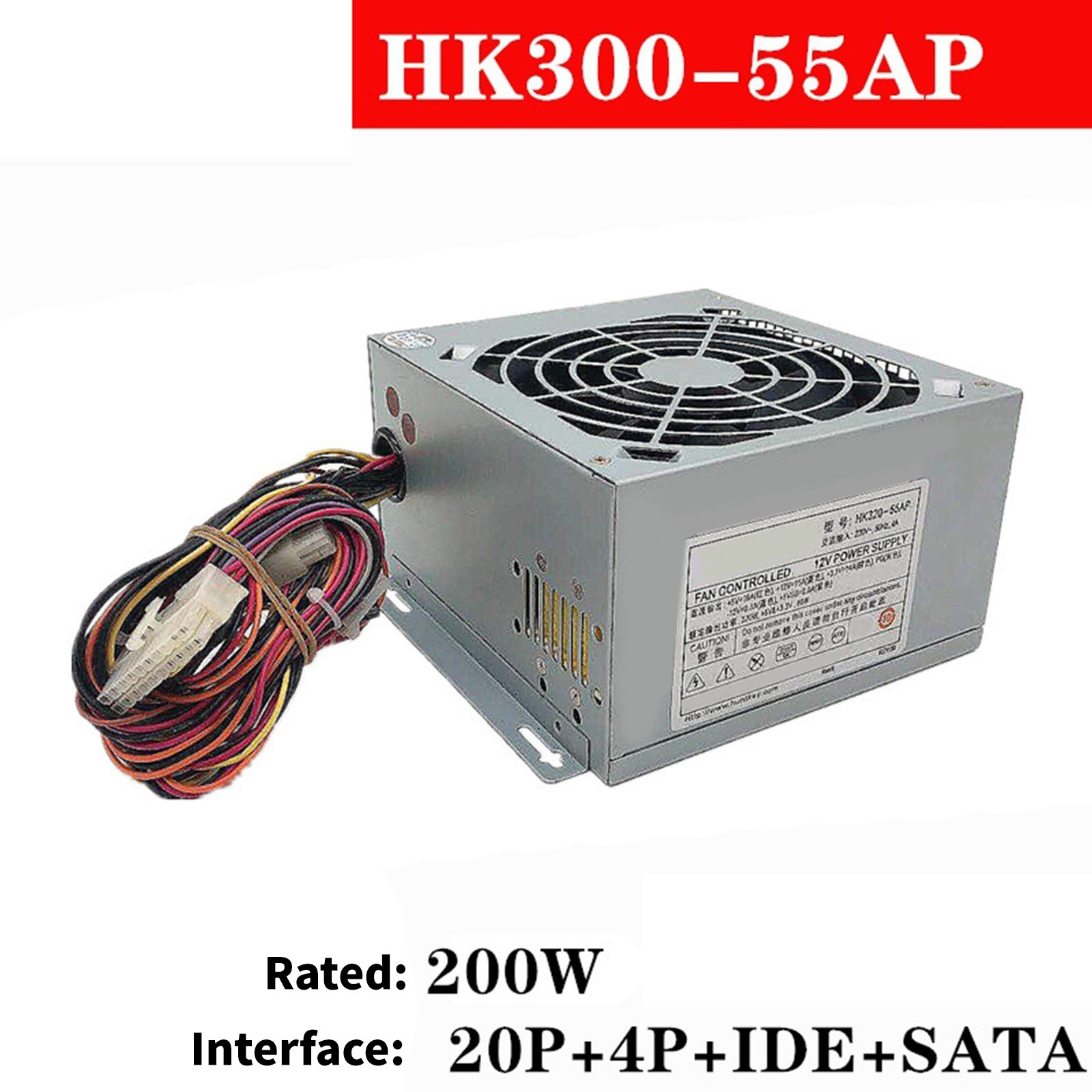 High Stability Computer Power Supply 160W 200W 220W 250W 300W 350W Metal Case Featuring Quiet Cooling