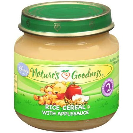 food applesauce baby Food, w/Applesauce Goodness: Cereal Rice Nature's Baby 4