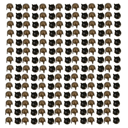 - Unique Bargains 200pcs 4mm Pointed Design Paper Brad Bronze Tone for Scrapbooking DIY Craft